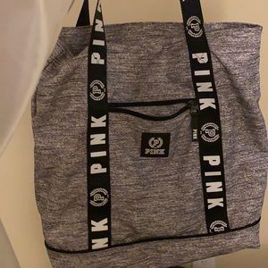 Grey “PINK” tote bag